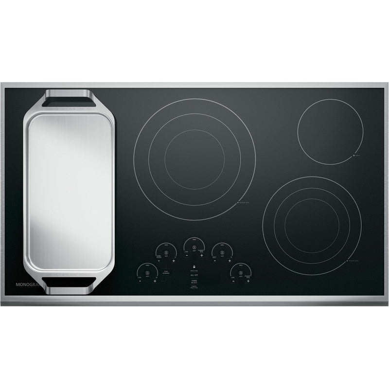 Monogram 36-inch Built-In Electric Cooktop ZEU36RSJSS IMAGE 4