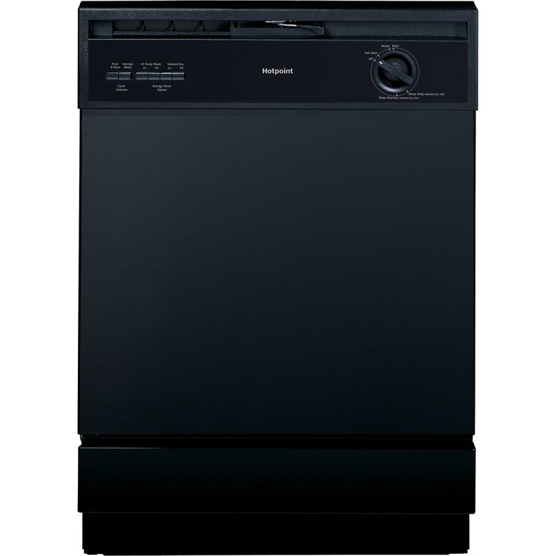 Hotpoint 24-inch Built-In Dishwasher HDA3600HBB IMAGE 1