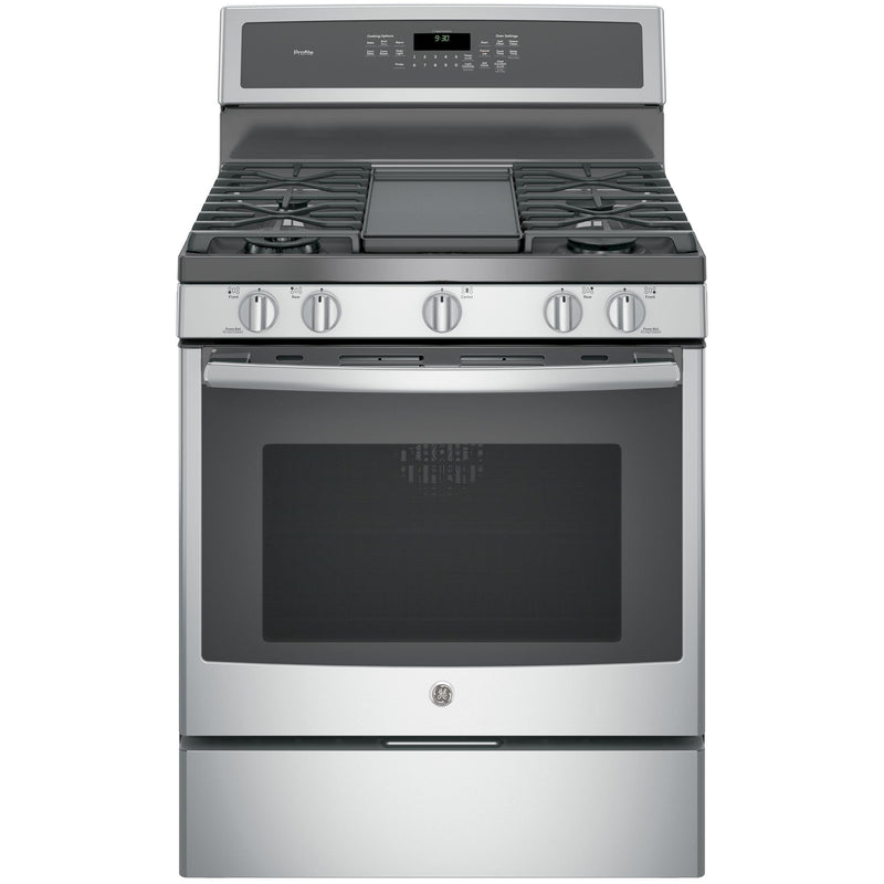 GE Profile 30-inch Freestanding Gas Range PGB930SEJSS IMAGE 3