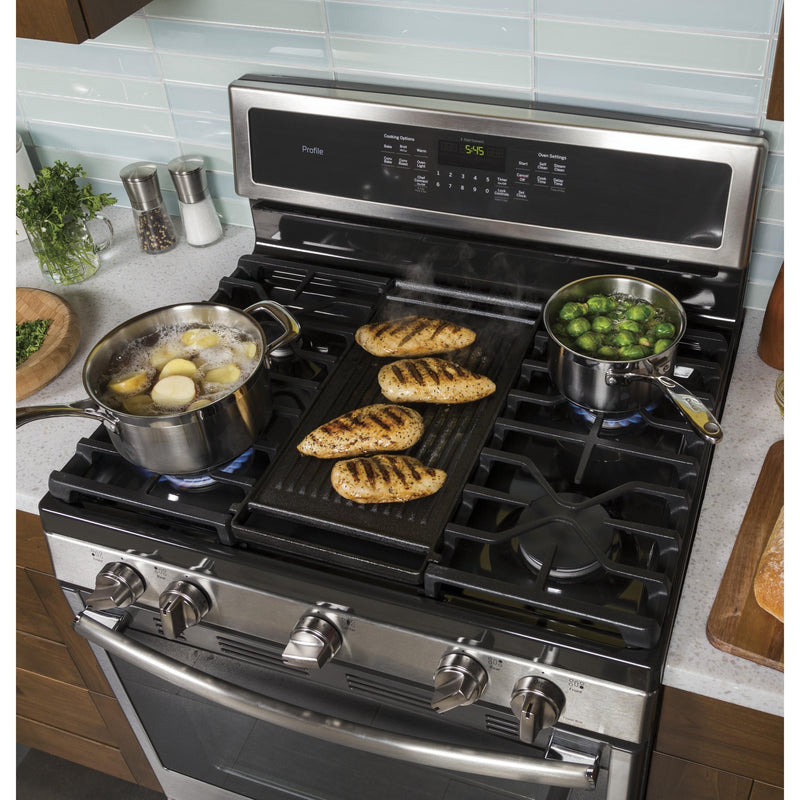 GE Profile 30-inch Freestanding Gas Range with Convection Technology PGB911SEJSS IMAGE 17