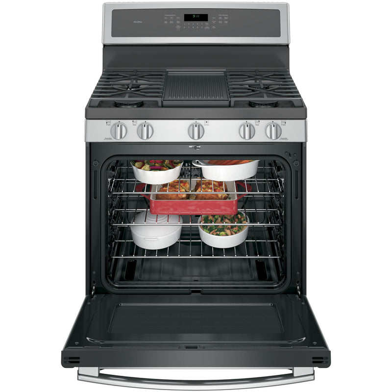 GE Profile 30-inch Freestanding Gas Range with Convection Technology PGB911SEJSS IMAGE 4