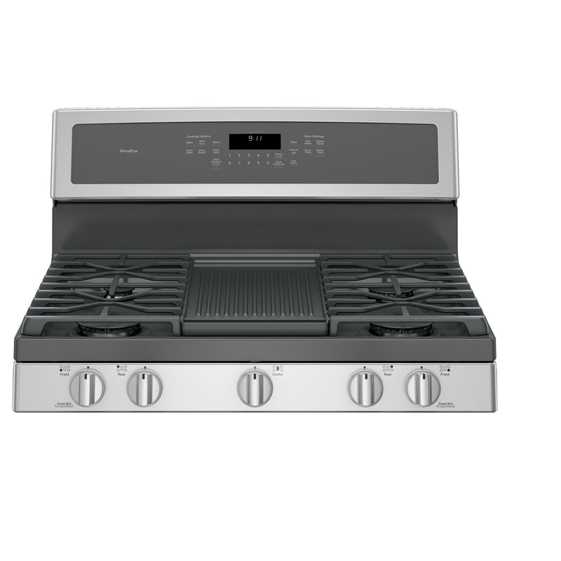 GE Profile 30-inch Freestanding Gas Range with Convection Technology PGB911SEJSS IMAGE 5