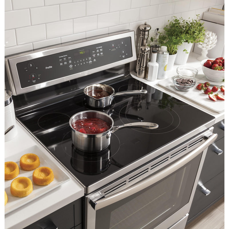 GE Profile 30-inch Freestanding Electric Range with Convection Technology PB911SJSS IMAGE 14