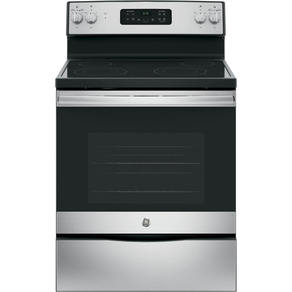 GE 30-inch Freestanding Electric Range JB645RKSS IMAGE 1