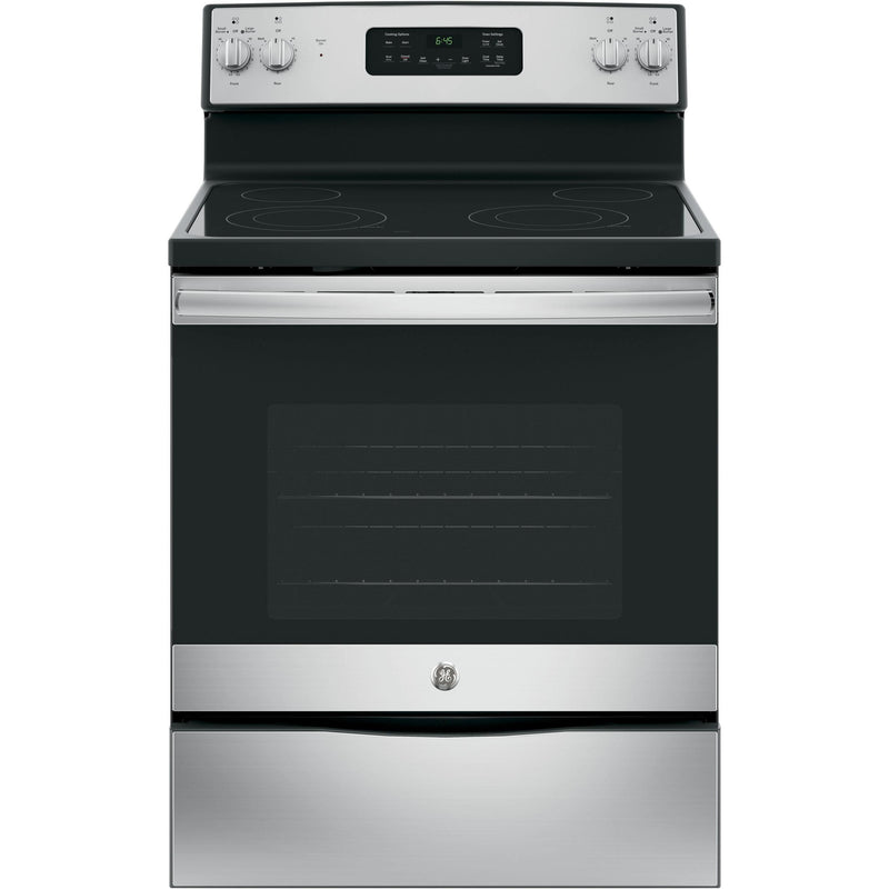 GE 30-inch Freestanding Electric Range JB645RKSS IMAGE 1