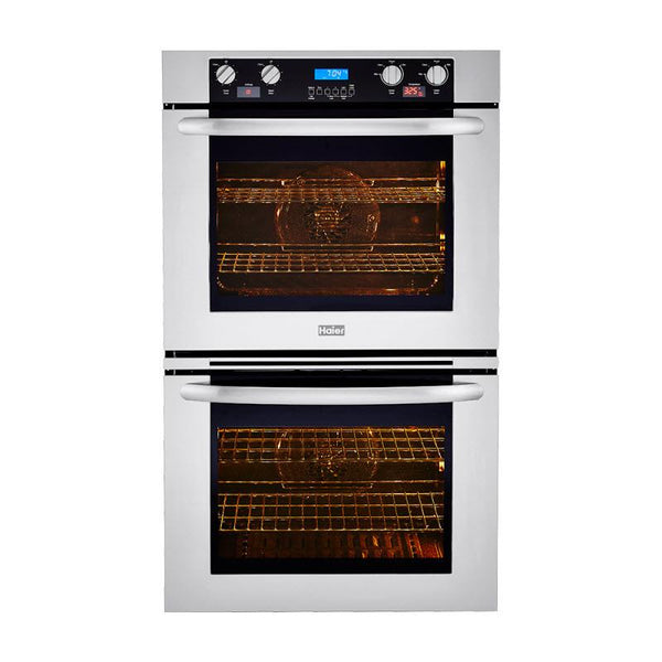 Haier 27-inch, 8.6 cu. ft. Built-in Double Wall Oven with Convection HCW3485AES IMAGE 1