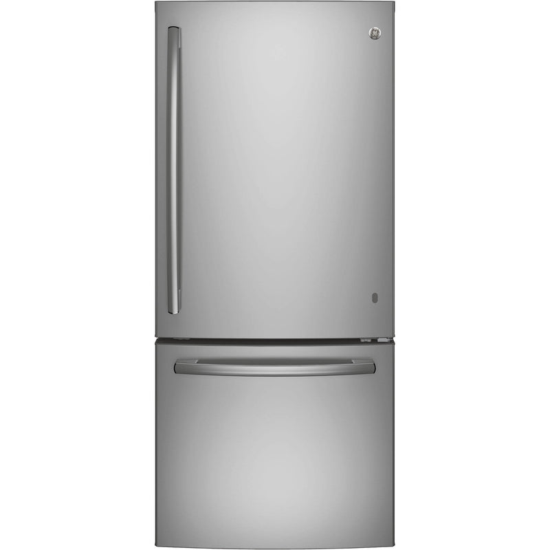 GE 30-inch, 20.9 cu. ft. Bottom Freezer Refrigerator GDE21DSKSS IMAGE 1