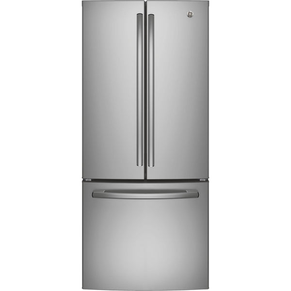 GE 30-inch, 20.8 cu. ft. Freestanding French 3-Door Refrigerator with FrostGuard™ GNE21DSKSS IMAGE 1