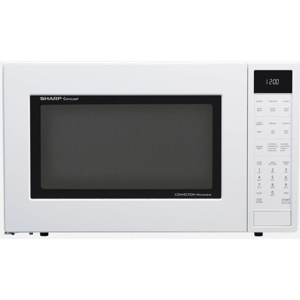 Sharp 24 inch, 1.5 cu.ft Countertop Microwave Oven SMC1585BW IMAGE 1