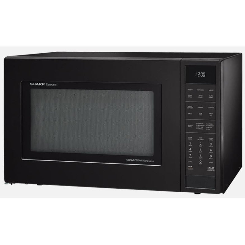 Sharp 24 inch, 1.5 cu.ft Countertop Microwave Oven SMC1585BB IMAGE 2