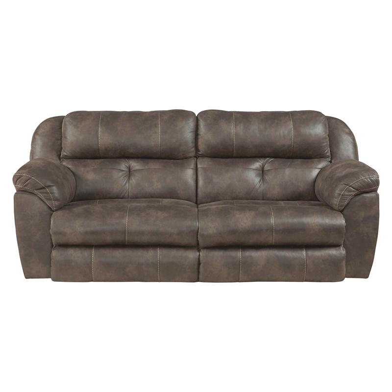 Catnapper Ferrington Power Reclining Leather Look Fabric Sofa 61891 1300-89 IMAGE 1