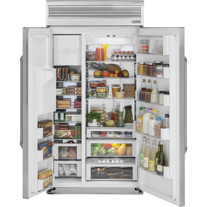 Monogram 48-inch, 28.8 cu. ft. Side-by-Side Refrigerator with Ice and Water ZISP480DKSS IMAGE 12