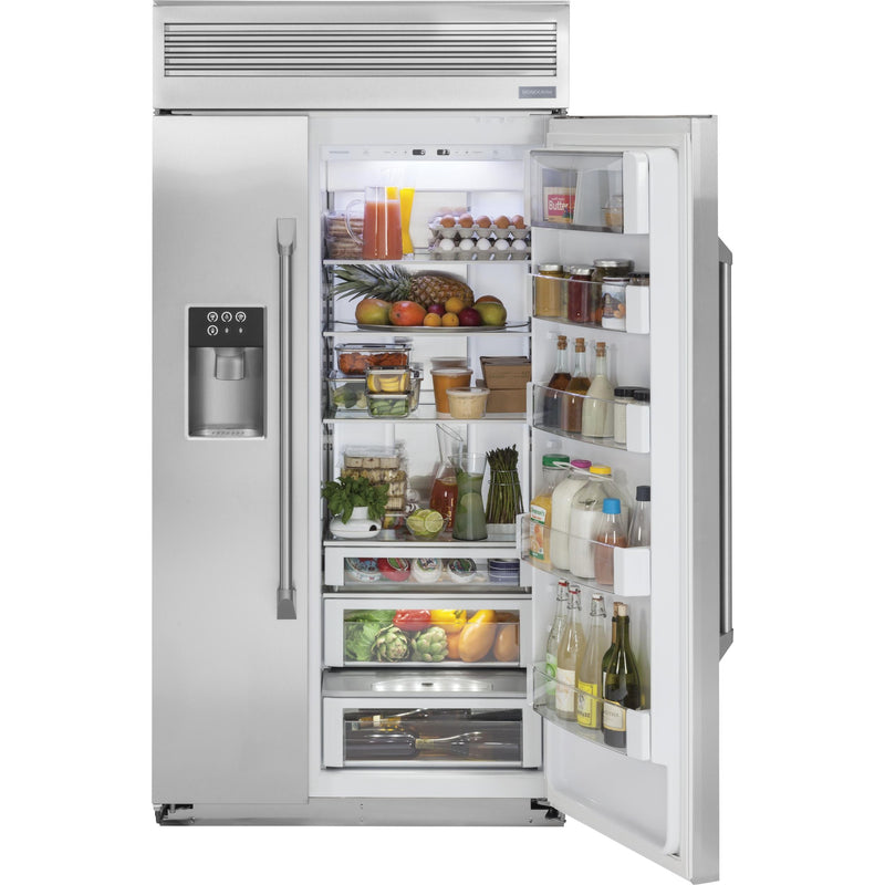 Monogram 48-inch, 28.8 cu. ft. Side-by-Side Refrigerator with Ice and Water ZISP480DKSS IMAGE 2