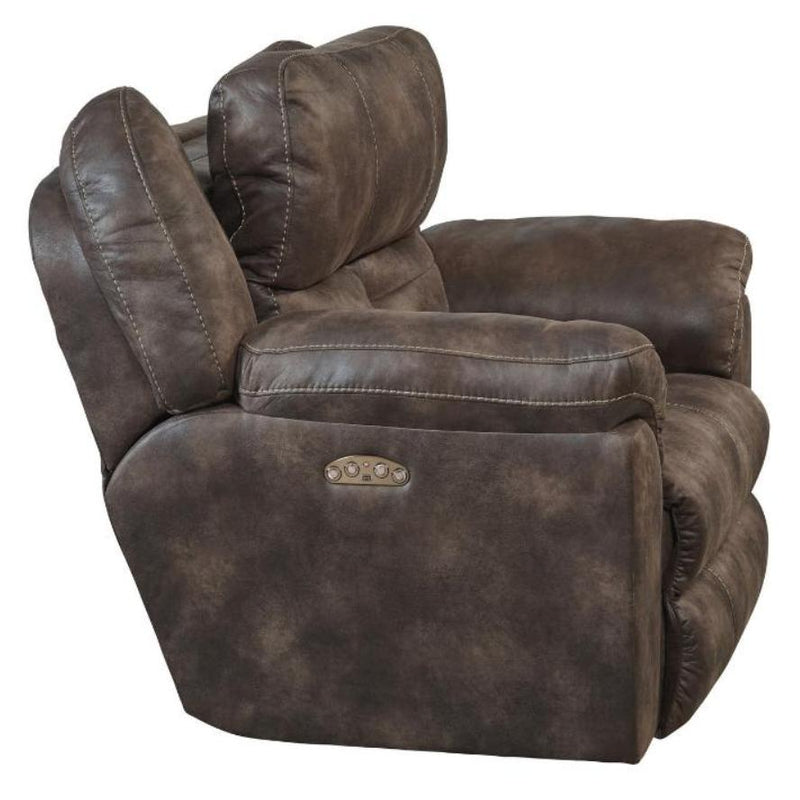 Catnapper Ferrington Power Leather Look Fabric Recliner 61890-7 1300-89 IMAGE 3