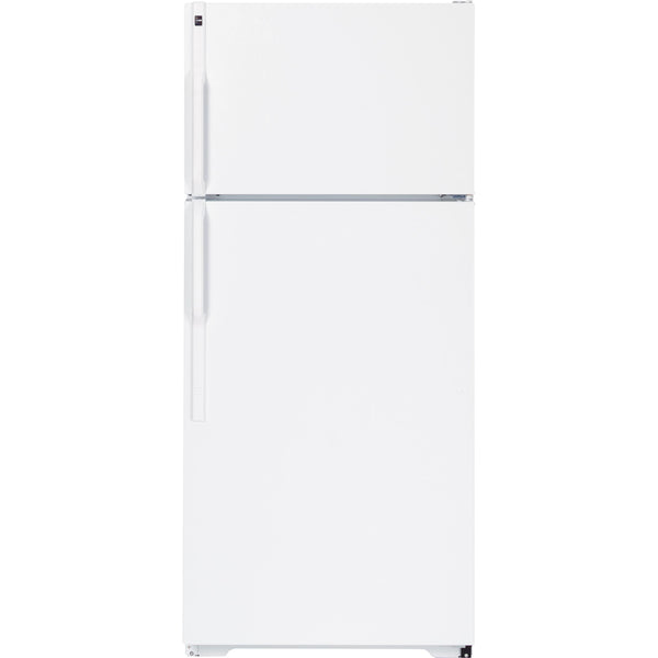 Hotpoint 28-inch, 16.6 cu. ft. Top Freezer Refrigerator HTS17BBBRWW IMAGE 1