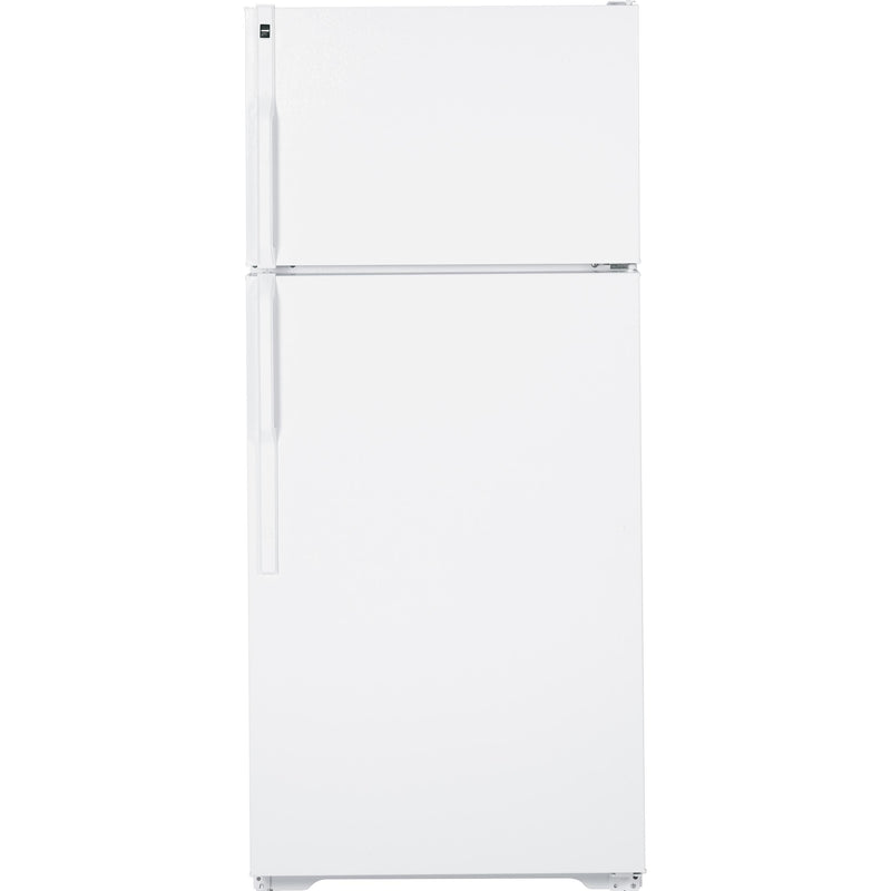 Hotpoint 28-inch, 16.6 cu. ft. Top Freezer Refrigerator HTH17CBBWW IMAGE 1