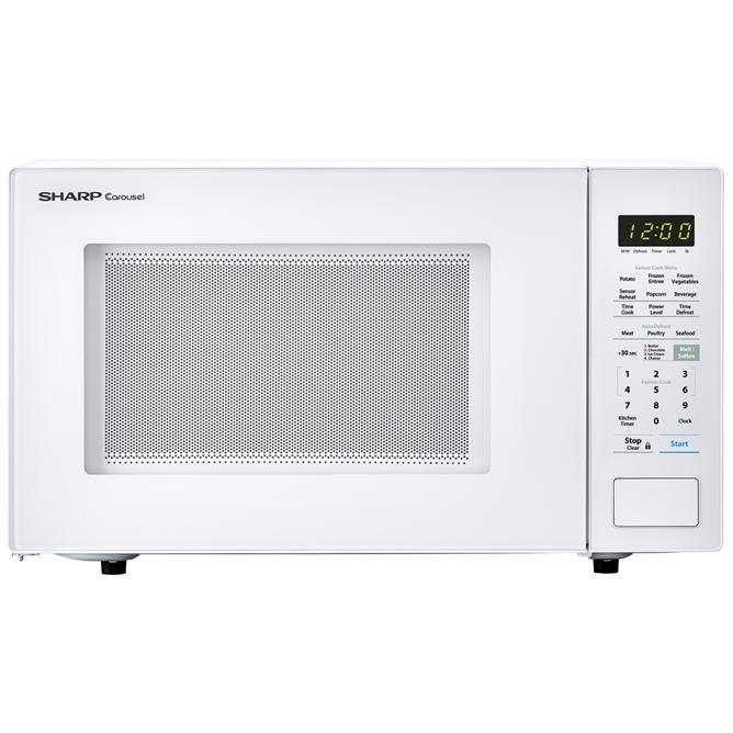 Sharp 21.3-inch, 1.4 cu.ft. Countertop Microwave Oven with Auto Defrost SMC1441CW IMAGE 1