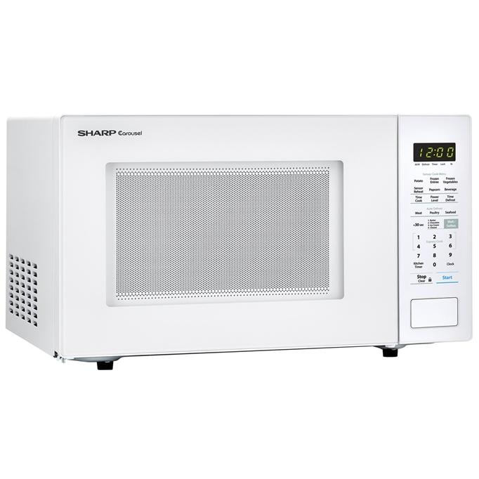 Sharp 21.3-inch, 1.4 cu.ft. Countertop Microwave Oven with Auto Defrost SMC1441CW IMAGE 3