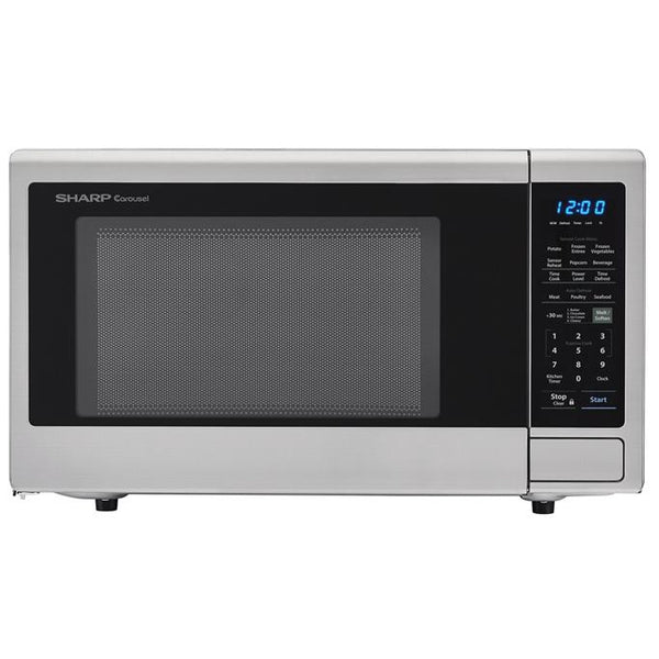 Sharp 23.2-inch, 1.8 cu.ft. Countertop Microwave Oven with Auto Defrost SMC1842CS IMAGE 1