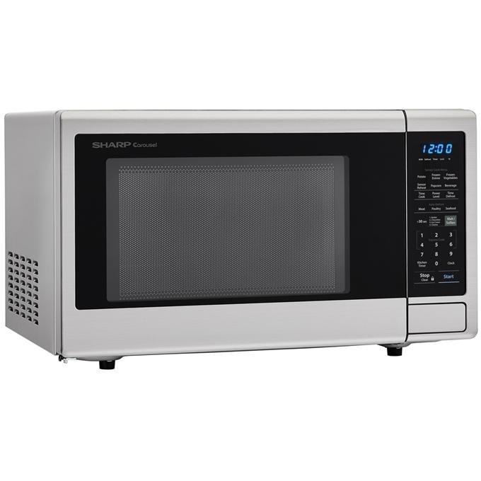 Sharp 23.2-inch, 1.8 cu.ft. Countertop Microwave Oven with Auto Defrost SMC1842CS IMAGE 3