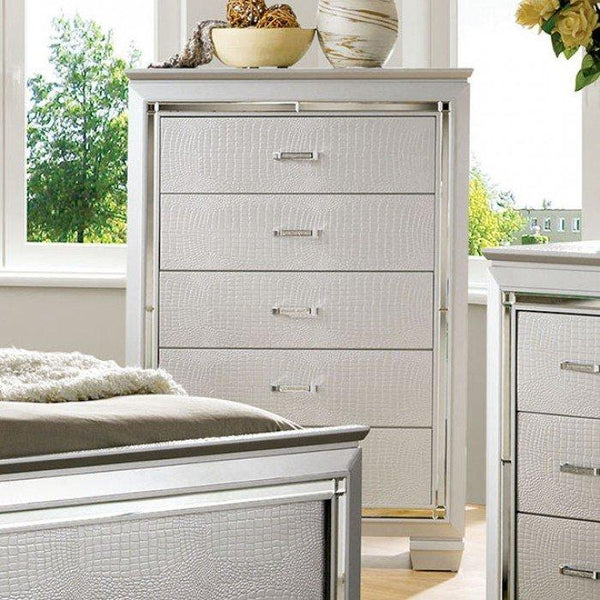 Furniture of America Bellanova 5-Drawer Chest CM7979SV-C IMAGE 1