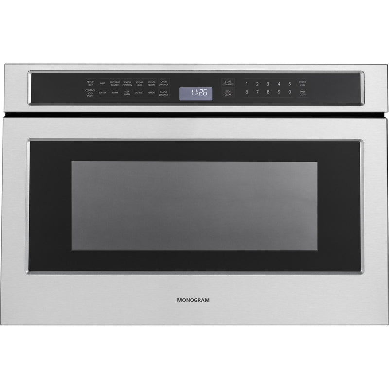 Monogram 24-inch, 1.2 cu. ft. Drawer Microwave Oven with 10 Cooking Modes ZWL1126SJSSC IMAGE 1