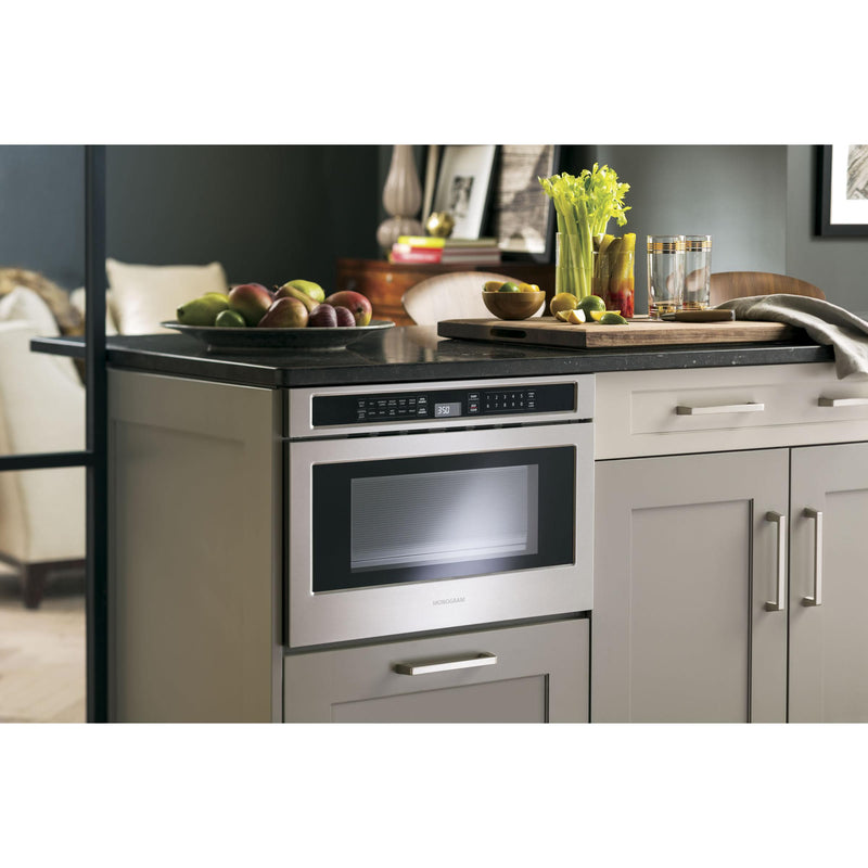 Monogram 24-inch, 1.2 cu. ft. Drawer Microwave Oven with 10 Cooking Modes ZWL1126SJSSC IMAGE 3