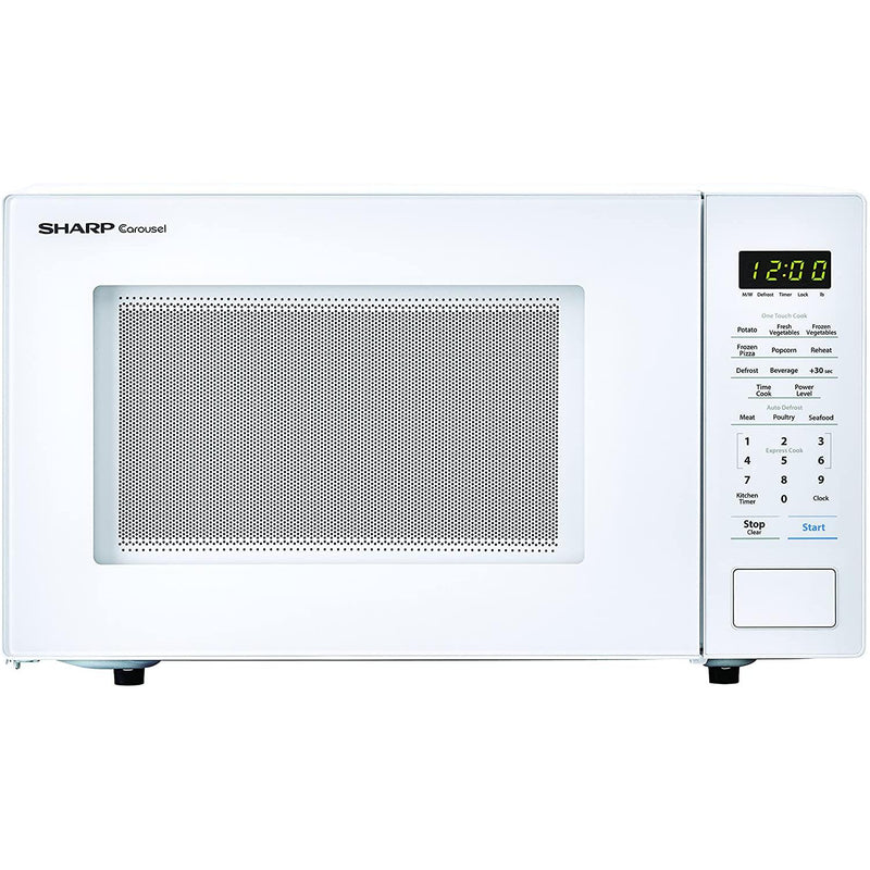 Sharp 20-inch, 1.1 cu.ft. Countertop Microwave Oven with Auto Defrost ZSMC1131CW IMAGE 1