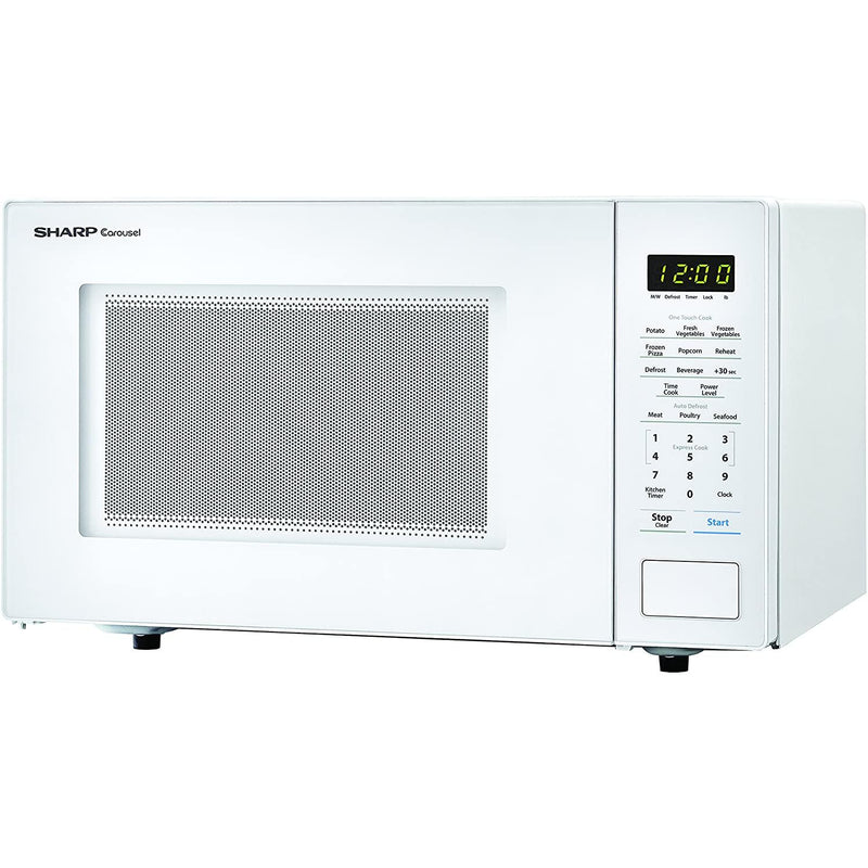 Sharp 20-inch, 1.1 cu.ft. Countertop Microwave Oven with Auto Defrost ZSMC1131CW IMAGE 2