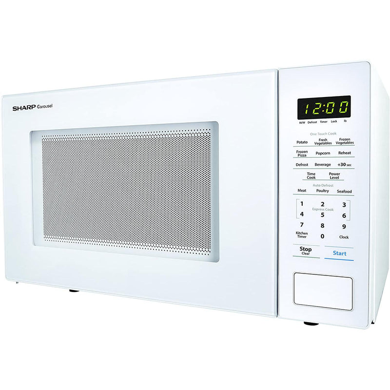 Sharp 20-inch, 1.1 cu.ft. Countertop Microwave Oven with Auto Defrost ZSMC1131CW IMAGE 3