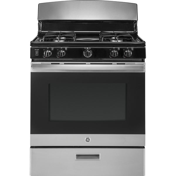 GE 30-inch Freestanding Gas Range JGBS30REKSS IMAGE 1