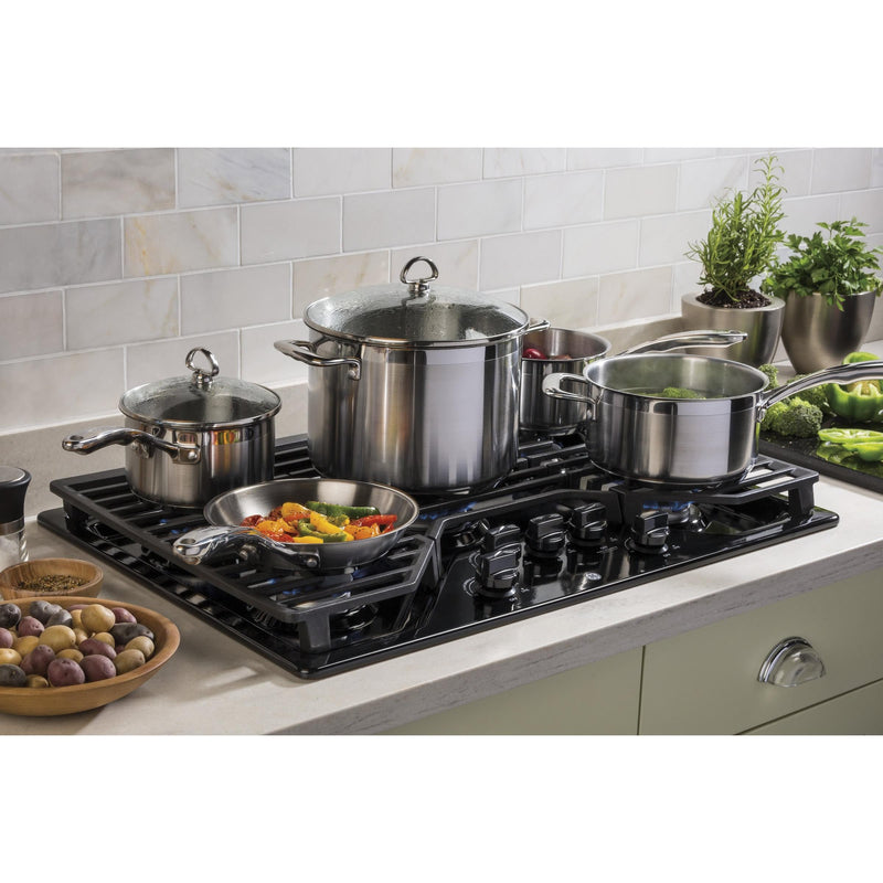 GE 30-inch Built-In gas Cooktop JGP5030DLBB IMAGE 4