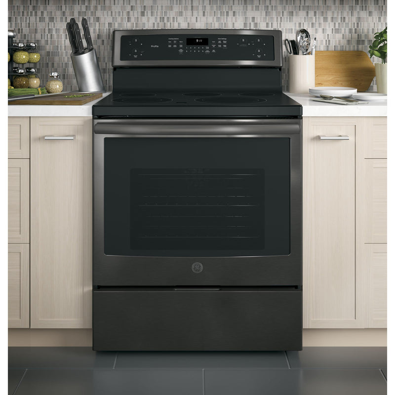 GE Profile 30-inch Freestanding Electric Range with Convection Technology PB911BJTS IMAGE 16