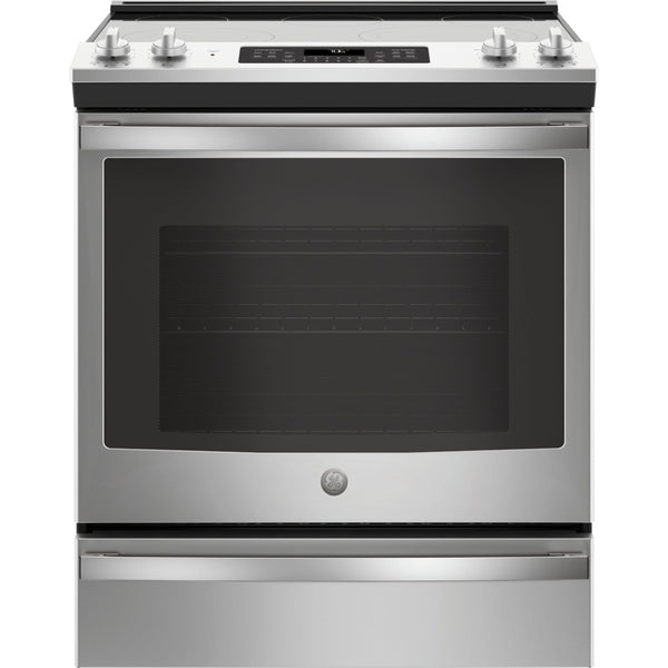 GE 30-inch Slide-In Electric Range with Convection Technology JS760SLSS IMAGE 1