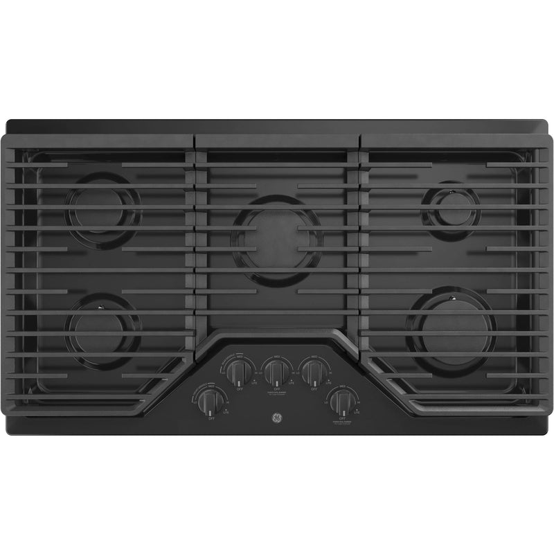 GE 36-inch Built-In Gas Cooktop JGP5036DLBB IMAGE 1