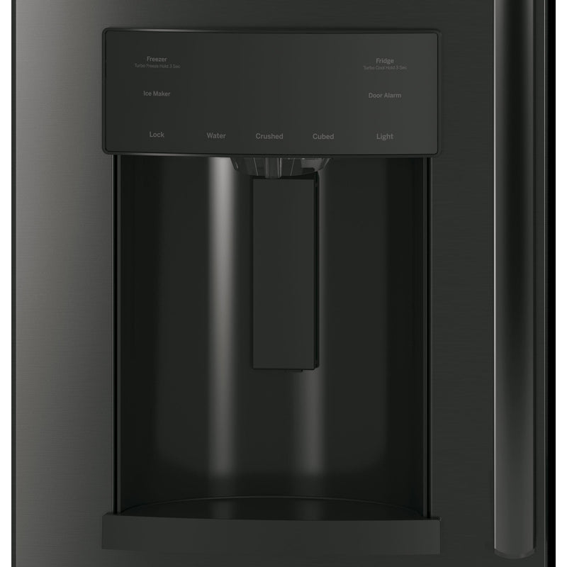 GE 36-inch, 27.8 cu.ft. Freestanding French 3-Door Refrigerator with Ice and Water Dispensing System GFE28GBLTS IMAGE 6