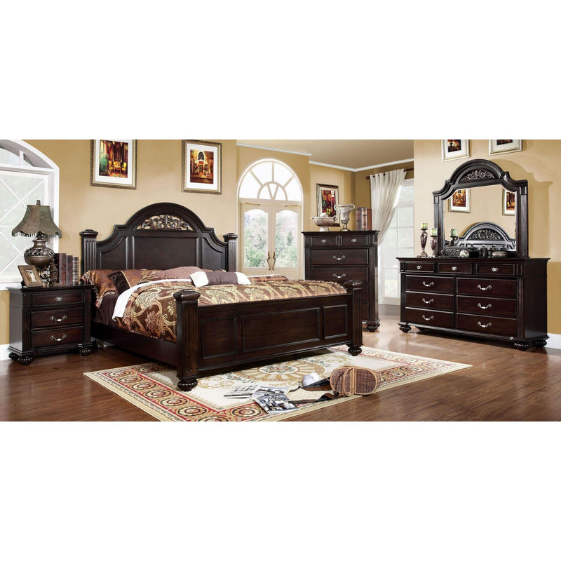 Furniture of America Syracuse King Poster Bed CM7129EK-BED IMAGE 3