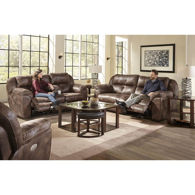 Catnapper Ferrington Power Reclining Leather Look Fabric Loveseat 761899 1300-89 IMAGE 4