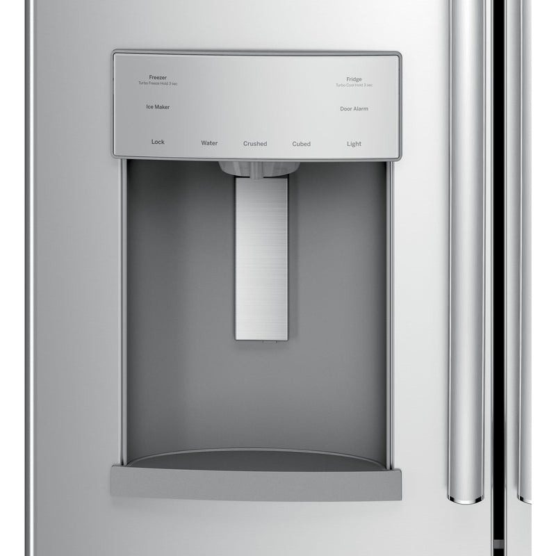 GE 36-inch, 27.8 cu.ft. Freestanding French 3-Door Refrigerator with Ice and Water Dispensing System GFE28GSKSS IMAGE 5