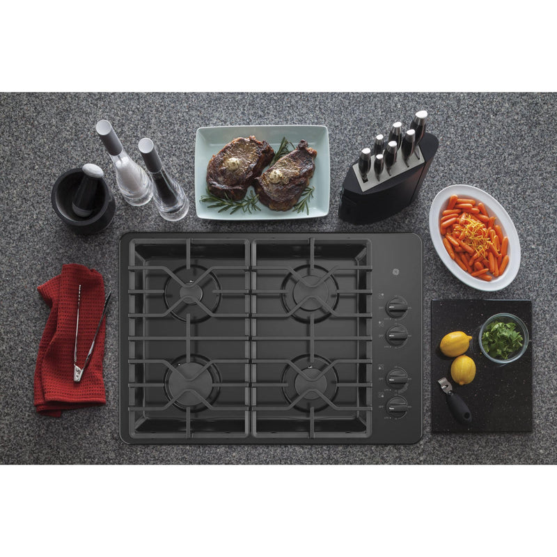 GE 30-inch Built-In Gas Cooktop JGP3030DLBB IMAGE 7