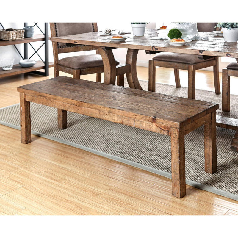 Furniture of America Gianna Bench CM3829BN-W IMAGE 2