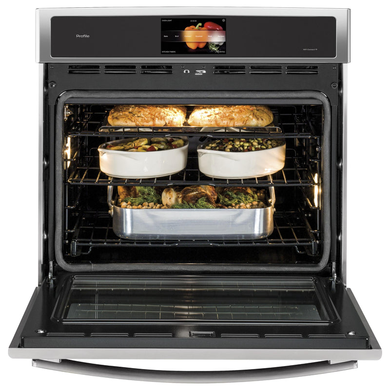 GE Profile 30-inch, 5.0 cu. ft. Built-In Single Wall Oven with Convection PT9051SLSS IMAGE 2