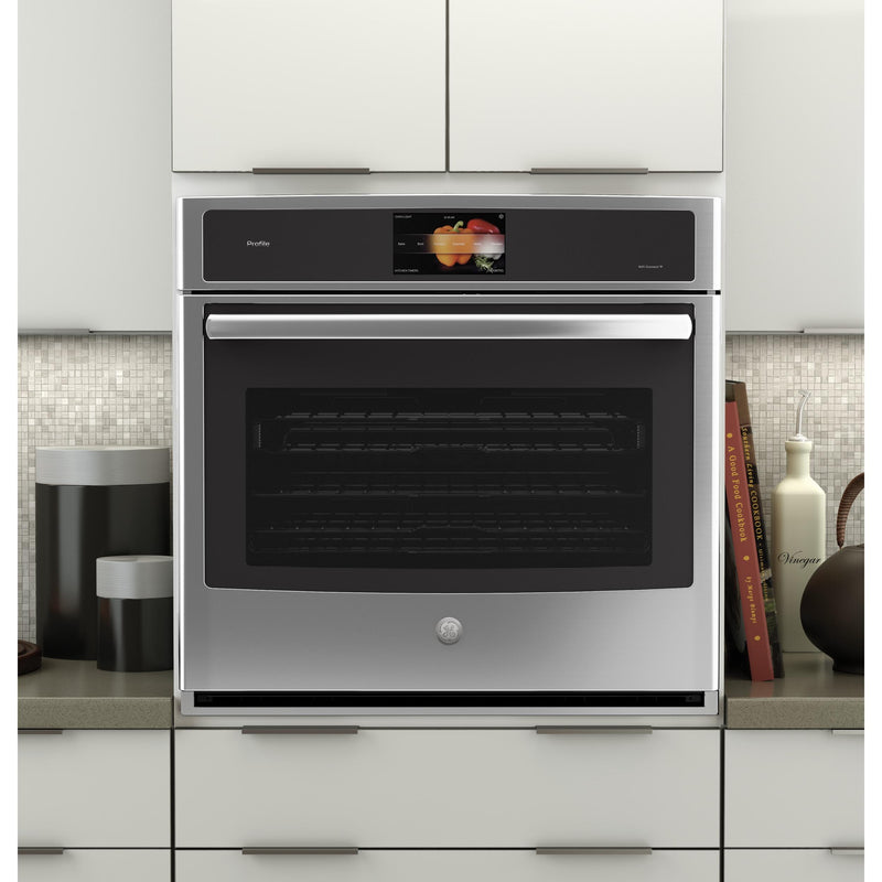 GE Profile 30-inch, 5.0 cu. ft. Built-In Single Wall Oven with Convection PT9051SLSS IMAGE 4