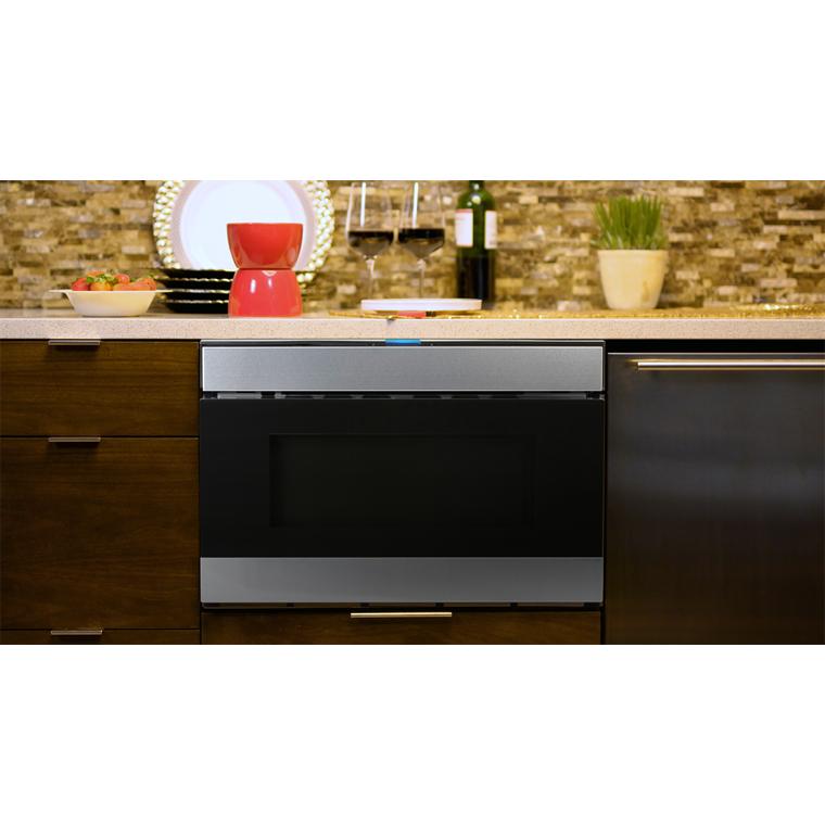 Sharp 24-inch, 1.2 cu.ft. Drawer Microwave Oven with Easy Wave Open SMD2480CS IMAGE 7