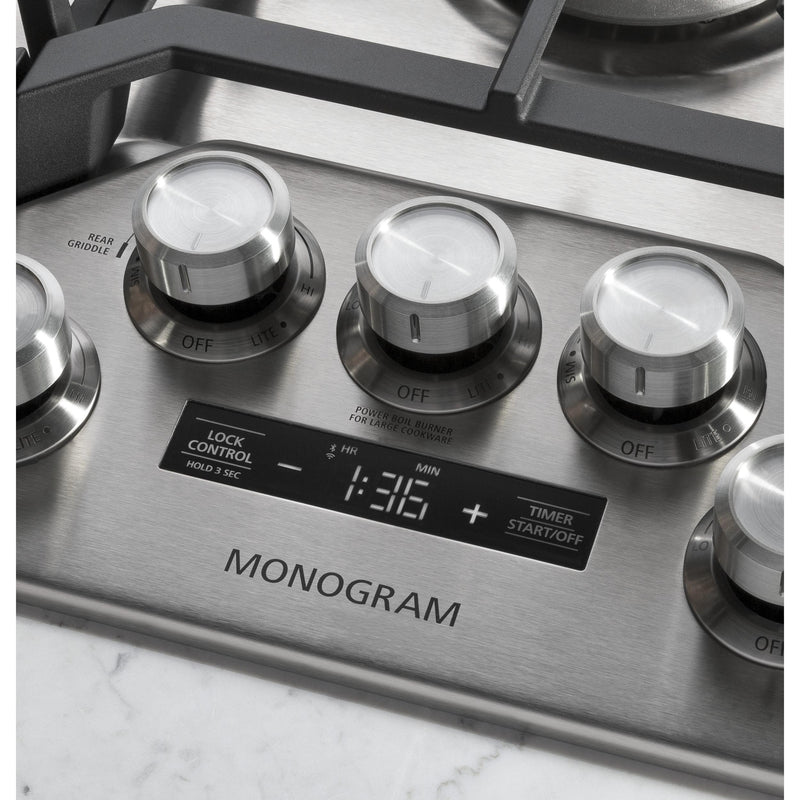 Monogram 36-inch Built-In Gas Cooktop ZGU36ESLSS IMAGE 8