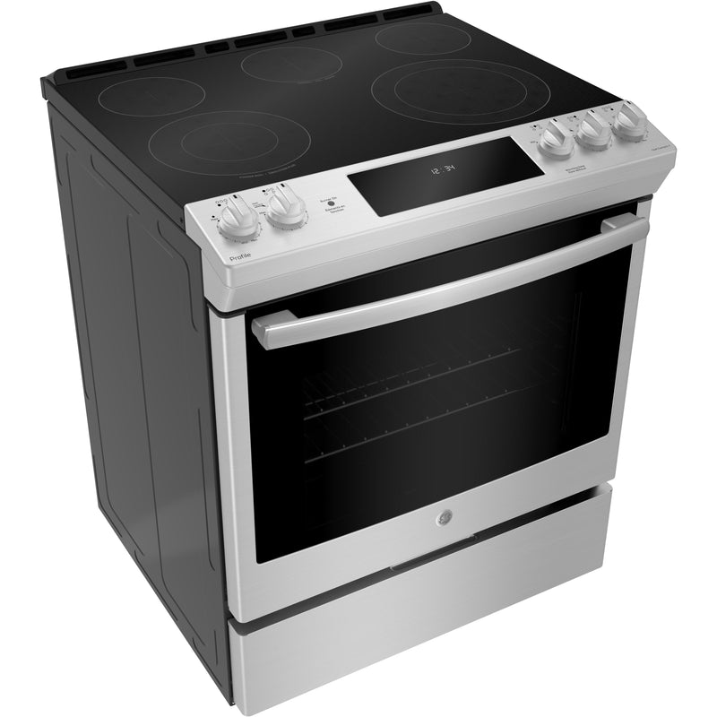 GE Profile 30-inch Slide-In Electric Range PCS915SMSS IMAGE 4