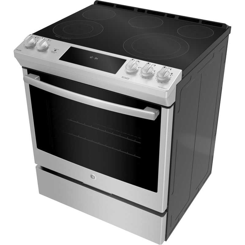 GE Profile 30-inch Slide-In Electric Range PCS915SMSS IMAGE 5