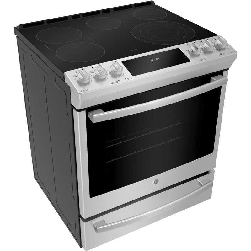 GE Profile 30-inch Slide-In Electric Range PCS940SMSS IMAGE 4