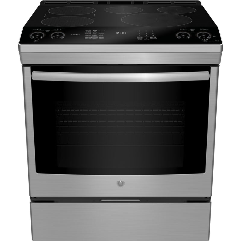 GE Profile 30-inch Slide-In Induction Range PCHS920SMSS IMAGE 1