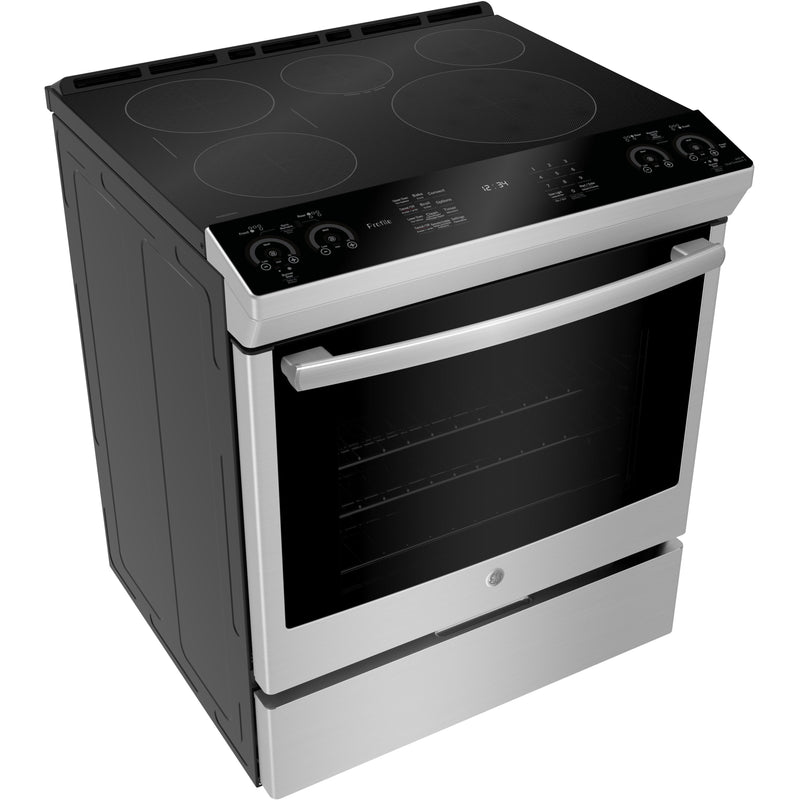 GE Profile 30-inch Slide-In Induction Range PCHS920SMSS IMAGE 2